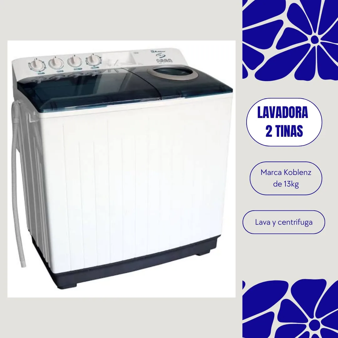 SECADORA CENTRIFUGA Y LAVADORA KOBLENZ DE 6KG